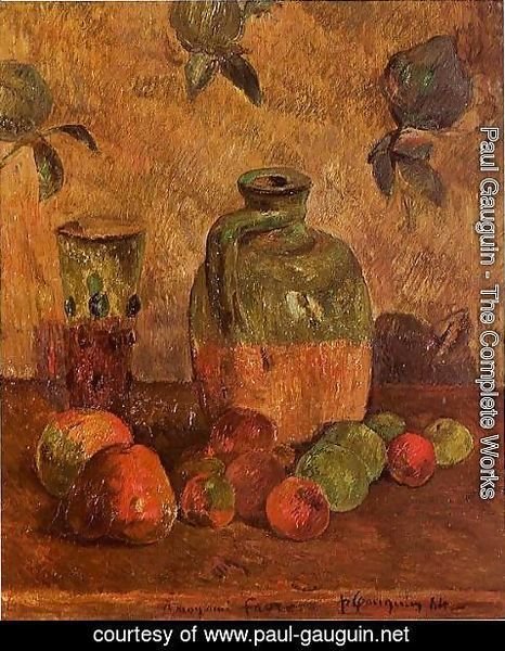 Paul Gauguin - Apples  Jug  Iridescent Glass