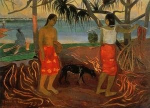 Paul Gauguin - I Rara Te Oviri Aka Beneath The Pandanus Tree