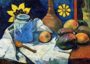 Still Life With Teapot And Fruit