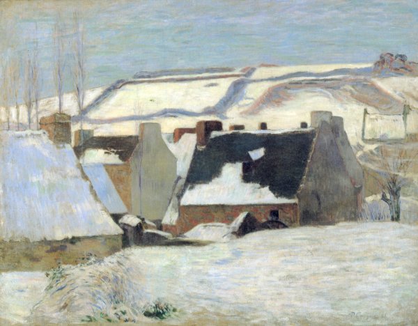 Breton Village in the Snow 2